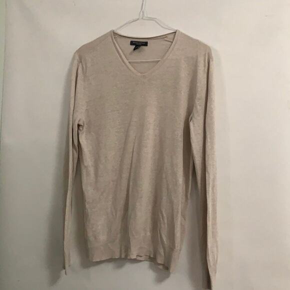 BANANA REPUBLIC SILK‎ BLEND V NECK SWEATER SZ M - Picture 1 of 6